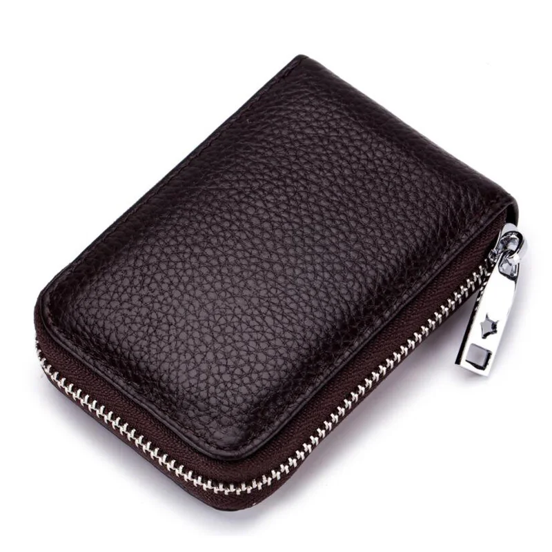 Лидер продаж мужские бумажники из натуральной кожи 12 держателей для карт Женский