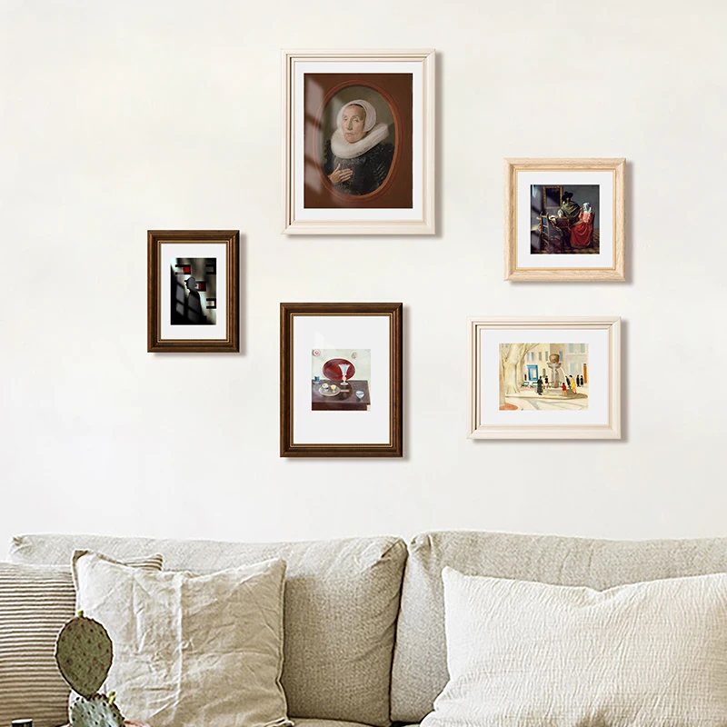 

Beautiful European Vintage Photo Wall Collage Kit Watercolors Photo Frame Collage Home Decoration Fotomural Wall Murals EH50PW