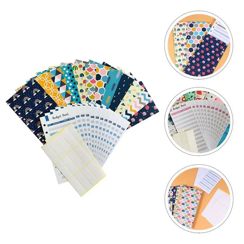 

1 Set Budget Envelopes Fine Novel Versatile Money Envelopes System Cash Envelopes