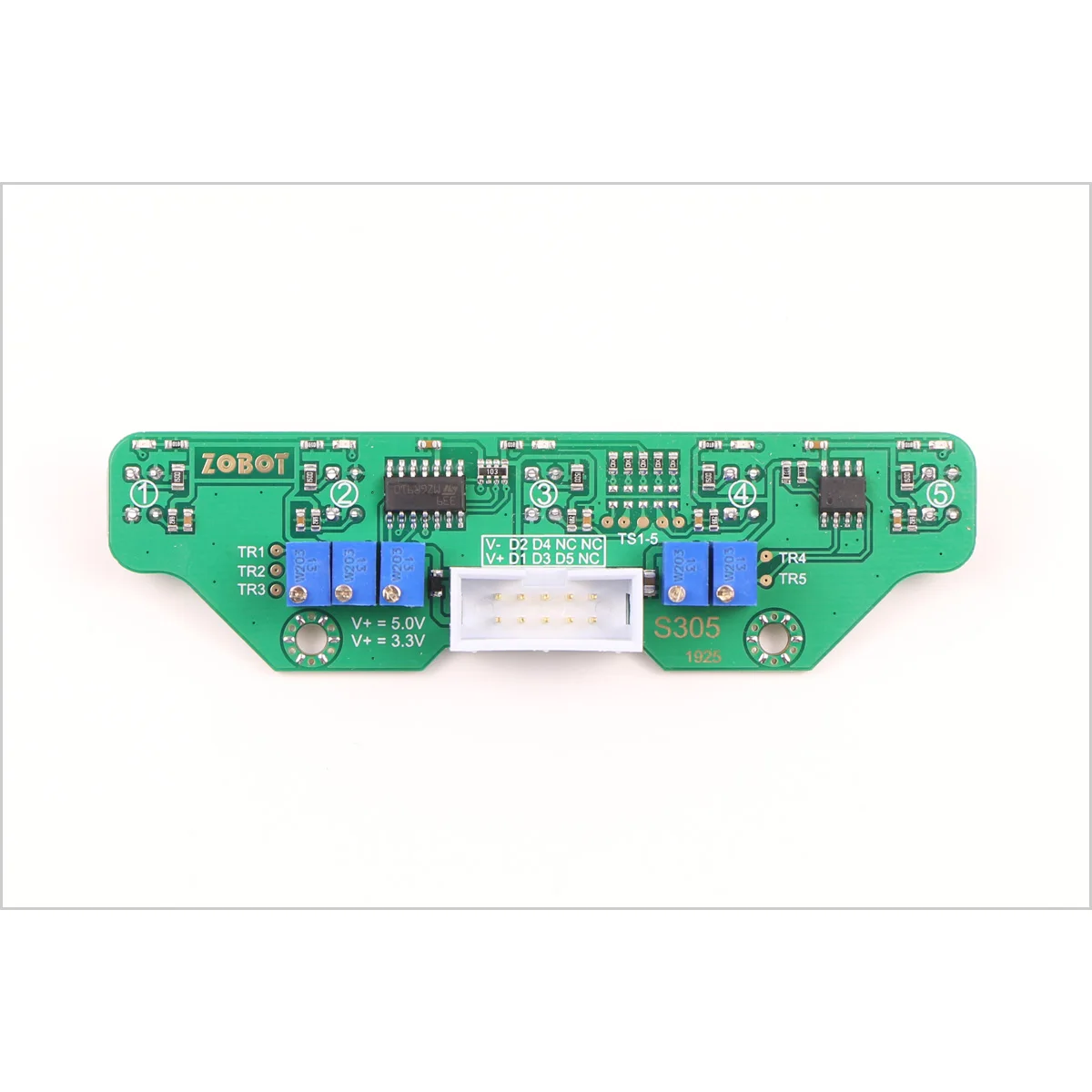 Интеллектуальный автомобильный 5-полосный Цифровой Серый/линейный датчик