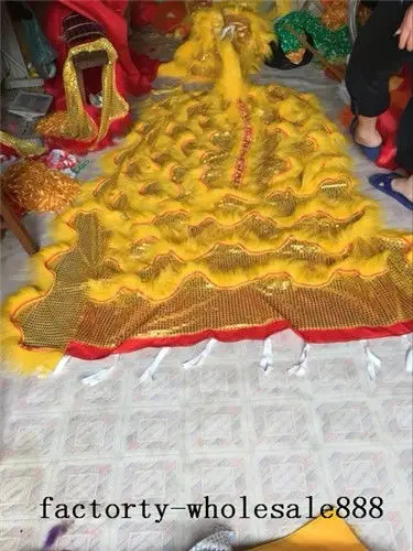 120 ''Китайский народный художественный Лев (просто плащ) костюм талисмана для
