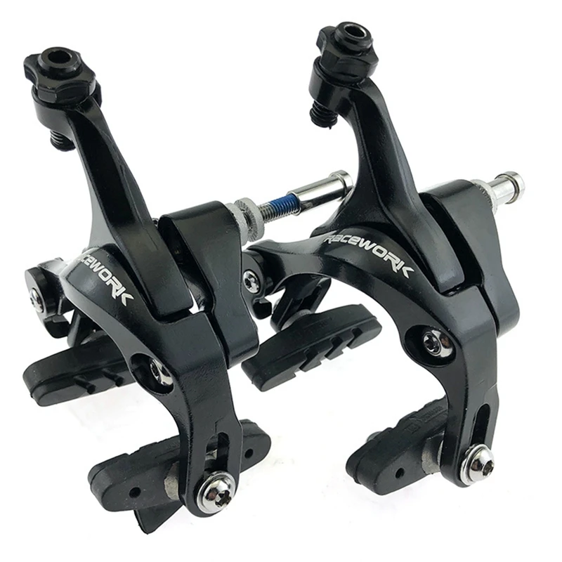 

Racework Road Bike Dual Pivot Brake Caliper Bicycle Brake Racing Aluminum Side Pull Caliper Front Rear Bicycle Bike Brake