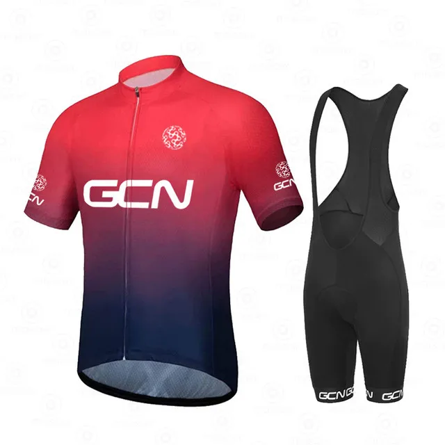 

Новинка, Джерси для велоспорта GCN, одежда для триатлона, мужское дышащее Велосипедное снаряжение с коротким рукавом, комплект велосипедных ...