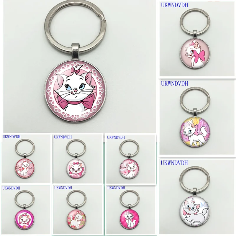 Симпатичная Белая непослушная фигурка кошки выпуклая круглая Хрустальная