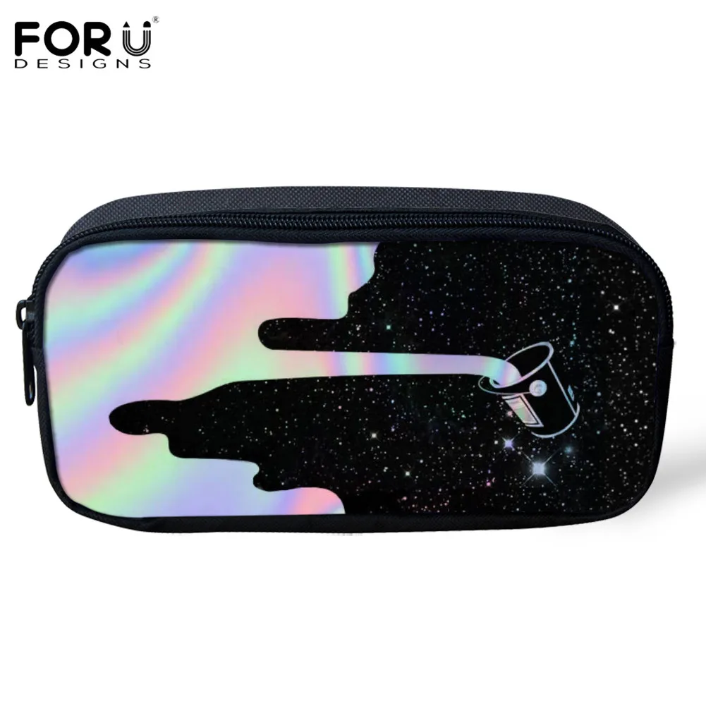 FORUDESIGN/Outerspace Прохладный Млечного Пути Картины для дети молния карандаш Чехол для мальчиков Школьные Рюкзаки Большая Ёмкость ручка сумка для хранения коробок - Цвет: 5
