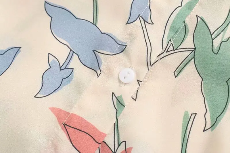 

Women Clothes 2019 Lapel Flower Print Tie Dress Women Dress Robe Femme Vestidos De Verano