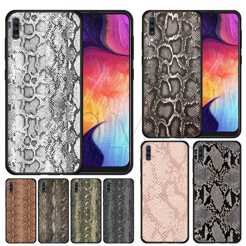 

3d Relief Sexy Python Snakeskin Leather Phone Case For Samsung S6 S7 Edge S8 S9 S10 S10E S20 S21 Plus Cover Fundas Coque