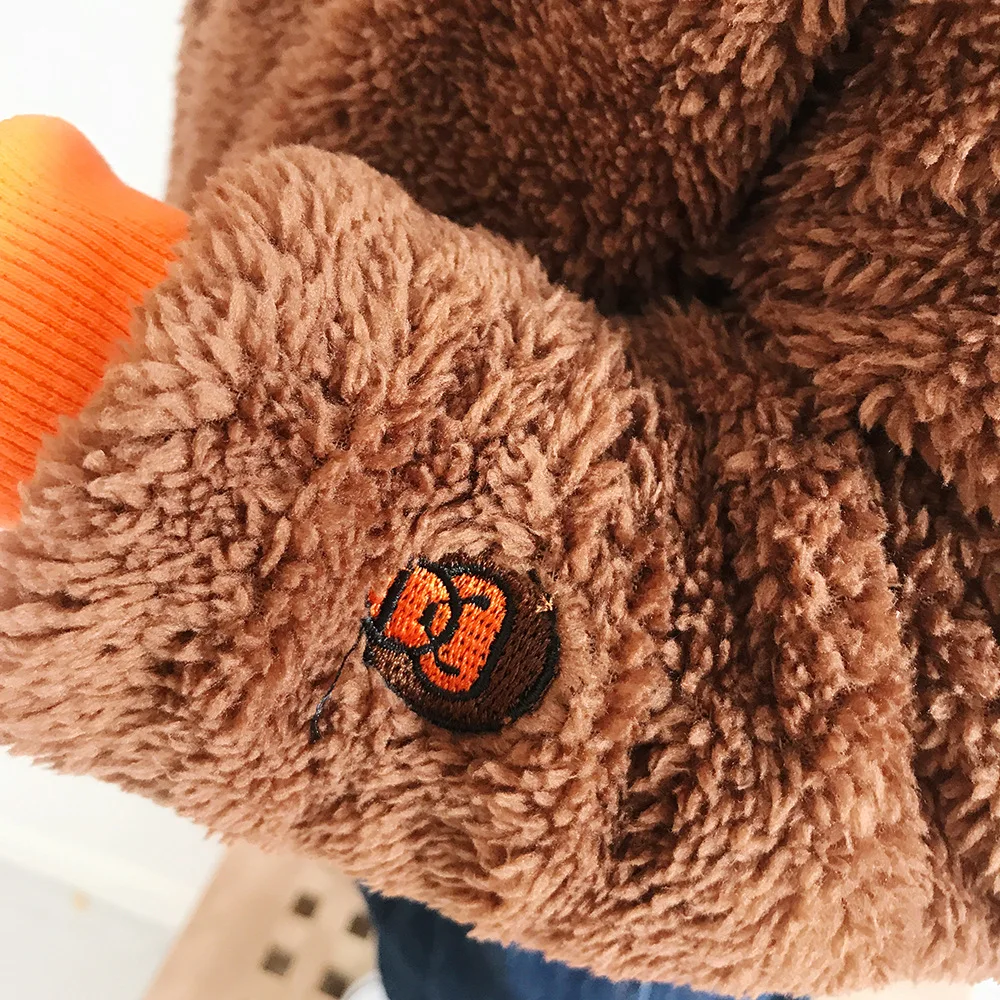 Осенне-зимняя новая японская Детская одежда детское милое плюшевое пальто с