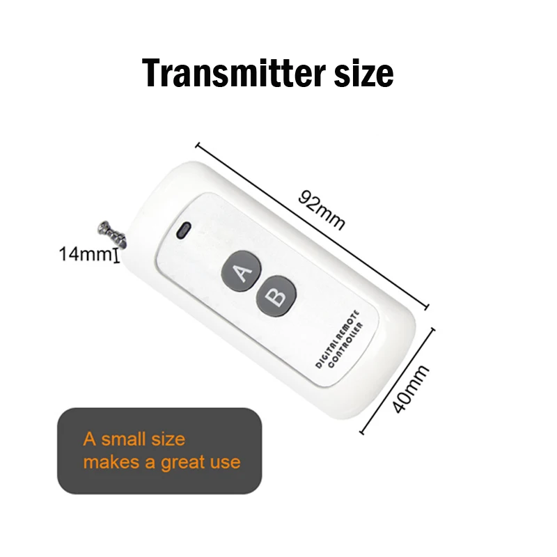 433Mhz High Power Wireless RF Remote Control Switch AC 110V 220V 30A 1000M For Factory Farm Office Exhaust Fan Pump Ceiling Lamp |