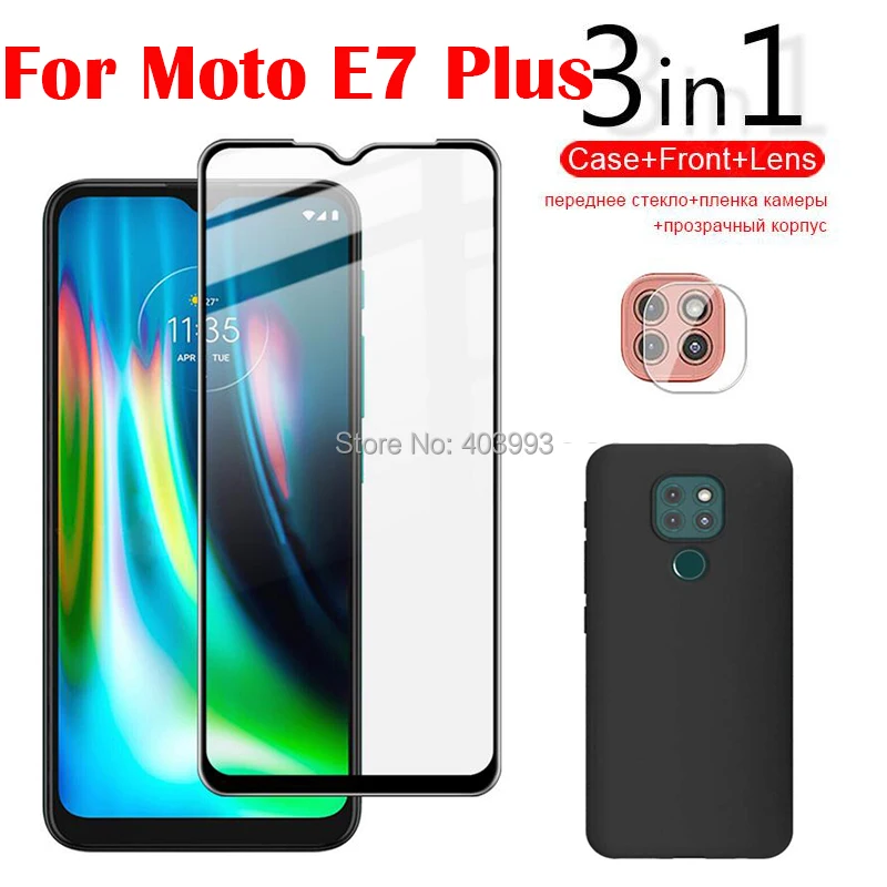 Защитное стекло для экрана и объектива камеры Motorola E7 Plus | Мобильные телефоны
