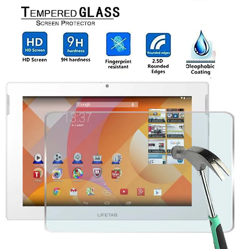 ДЛЯ Medion Lifetab S10345 MD99042 10 1 &quot Премиум планшет 9H Закаленное стекло Защитная