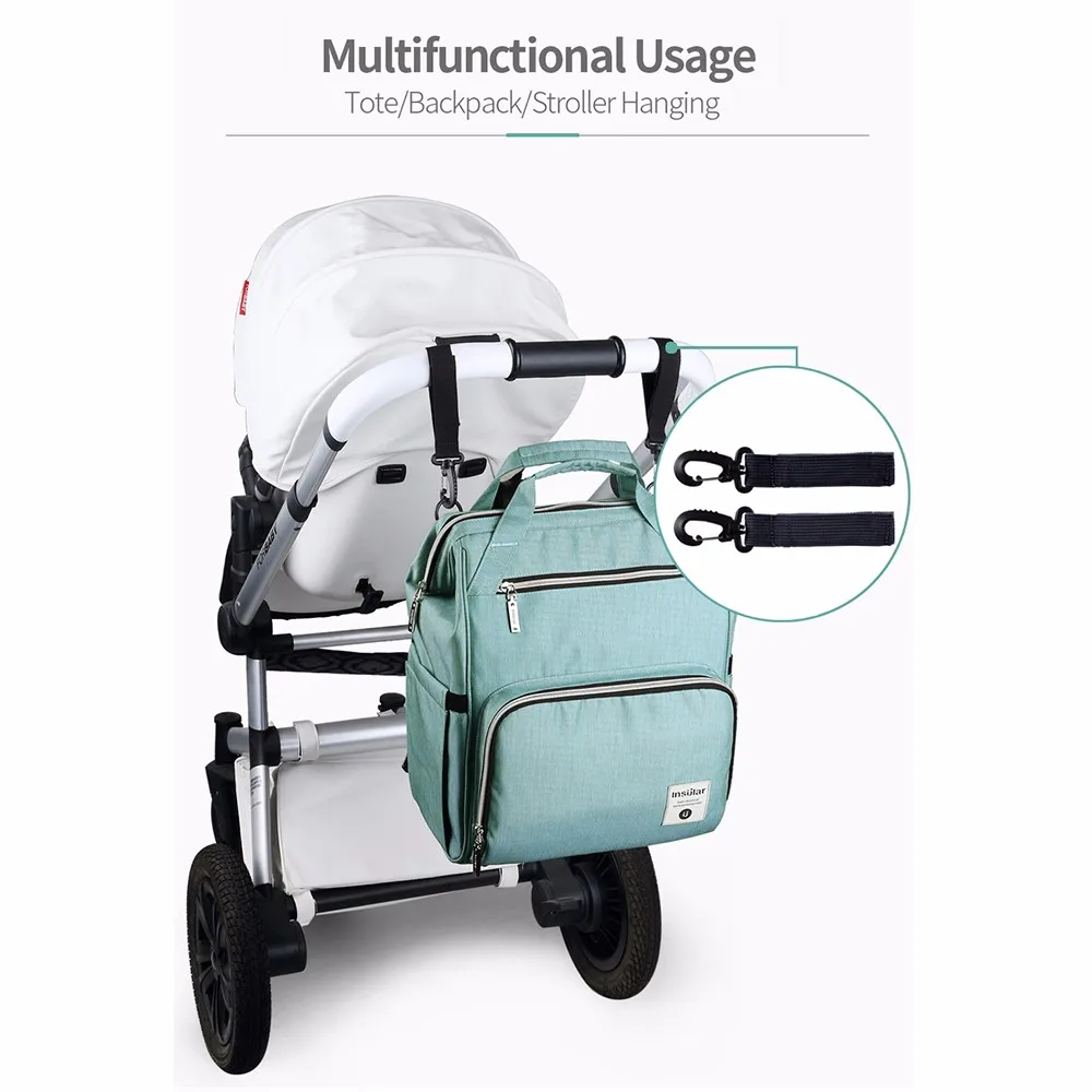 Модная сумка для мам водонепроницаемый рюкзак подгузников вместительный