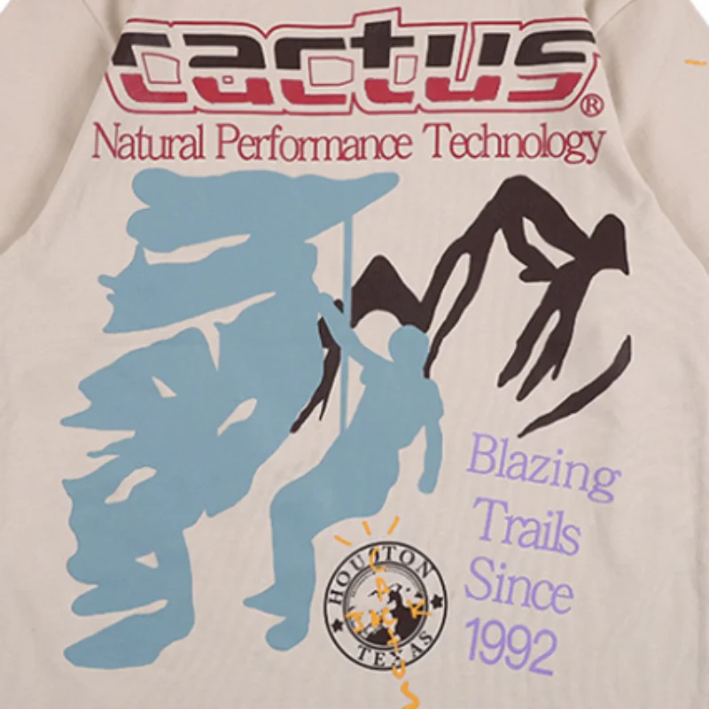 

2021 Cool Design Cactus Jack Letter Printed T Shirt For Men Tops Loose Short Sleeve Women Tshirts Femme Camisetas Anime Clothes