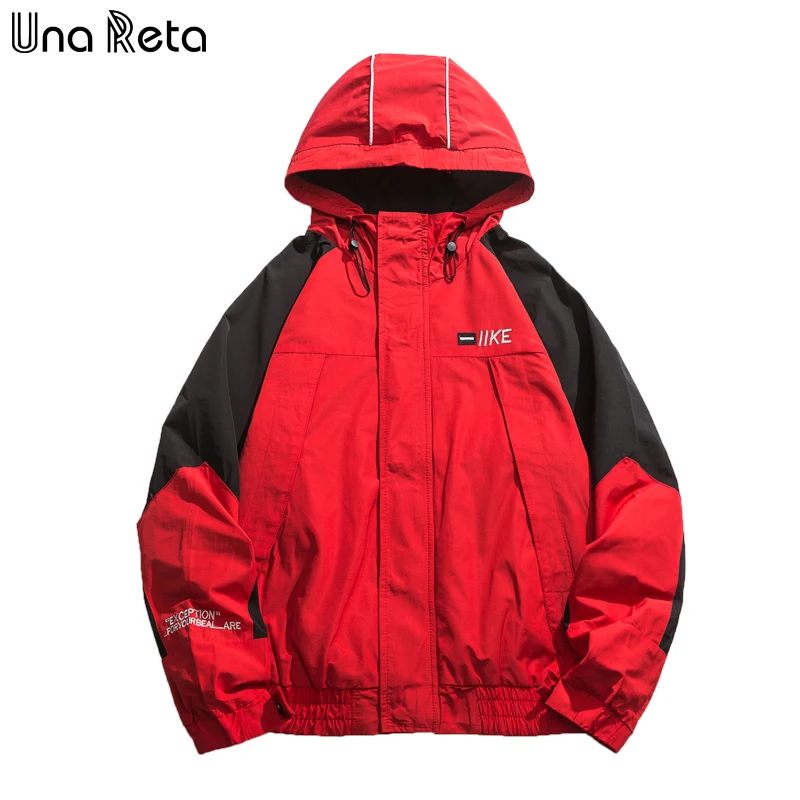 Мужская куртка с вышивкой Una Reta тренировочный костюм капюшоном в стиле Харадзюку