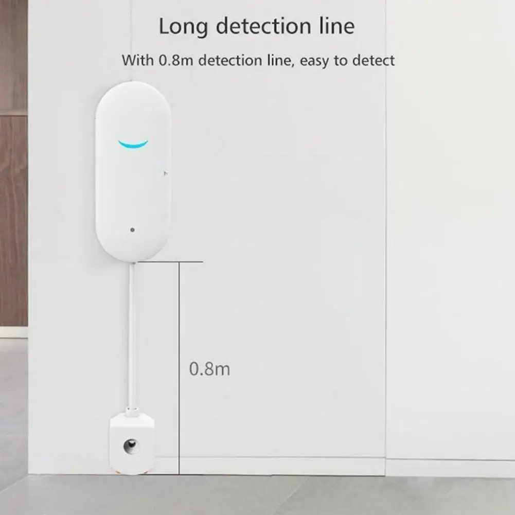 

Умный Wi-Fi датчик утечки воды, датчик утечки воды, сигнал тревоги, переливной срок службы, легкая установка, умный датчик утечки воды J2P3