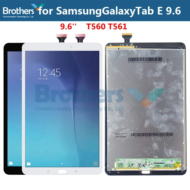 Планшетный ЖК-экран для samsung Galaxy Tab E 9,6 T560 T561 ЖК-дисплей сенсорный экран дигитайзер панель экран SM-T560 протестирован