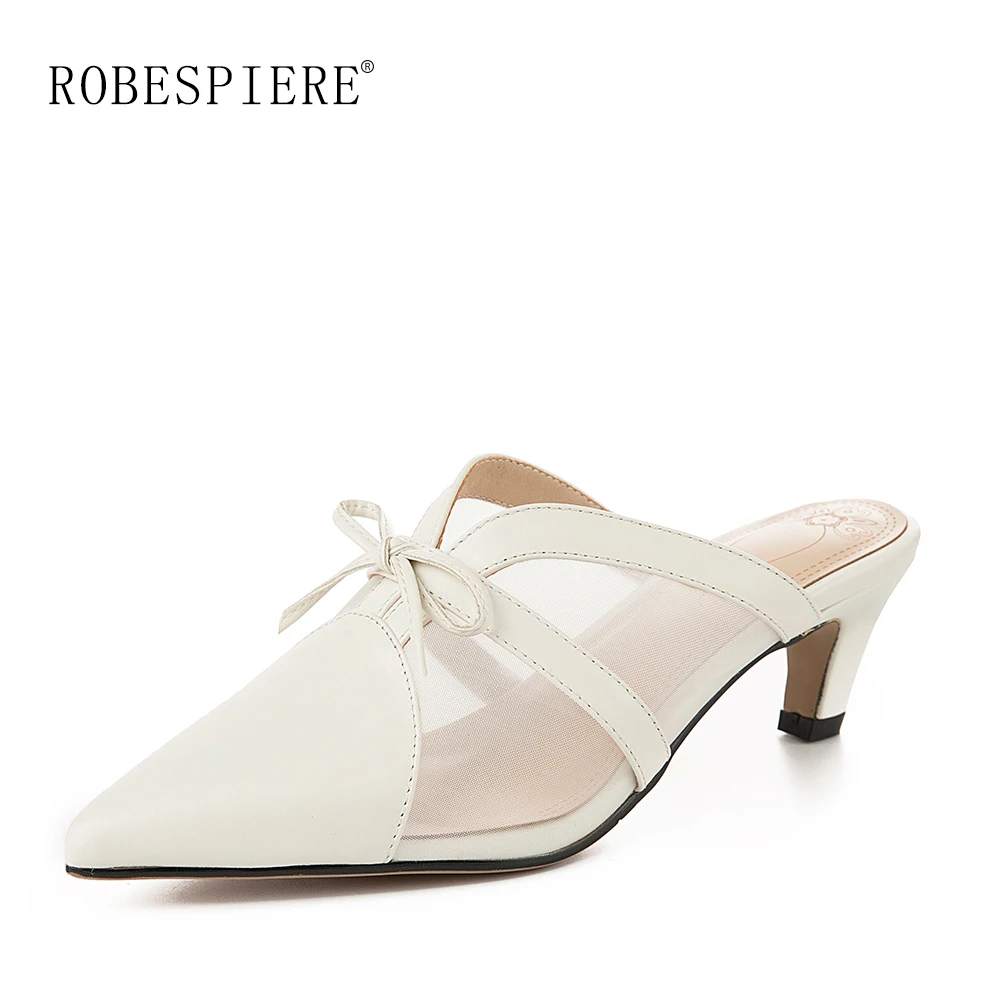 ROBESPIERE/Женская обувь с ремешком на пятке сезон весна осень Новая повседневная