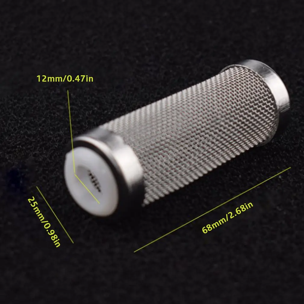 

2pcs/set Aquarium Inflow Inlet Filter Stainless Steel Fish Shrimp Mesh Net Filter Guard Fish Tank Intake Strainer