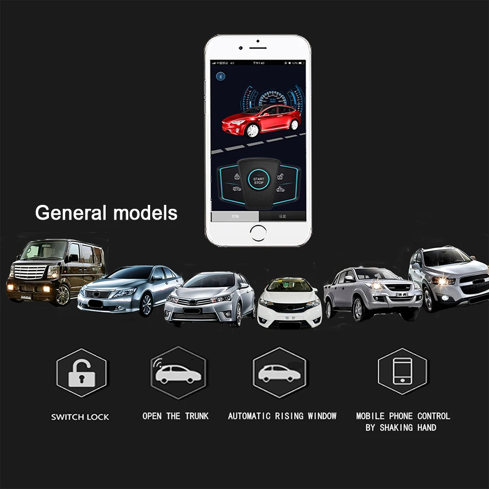 

Universal Car alarm system remote control Car Central Locking Keyless system with Trunk Release Button for Peugeot 307 Toyota VW