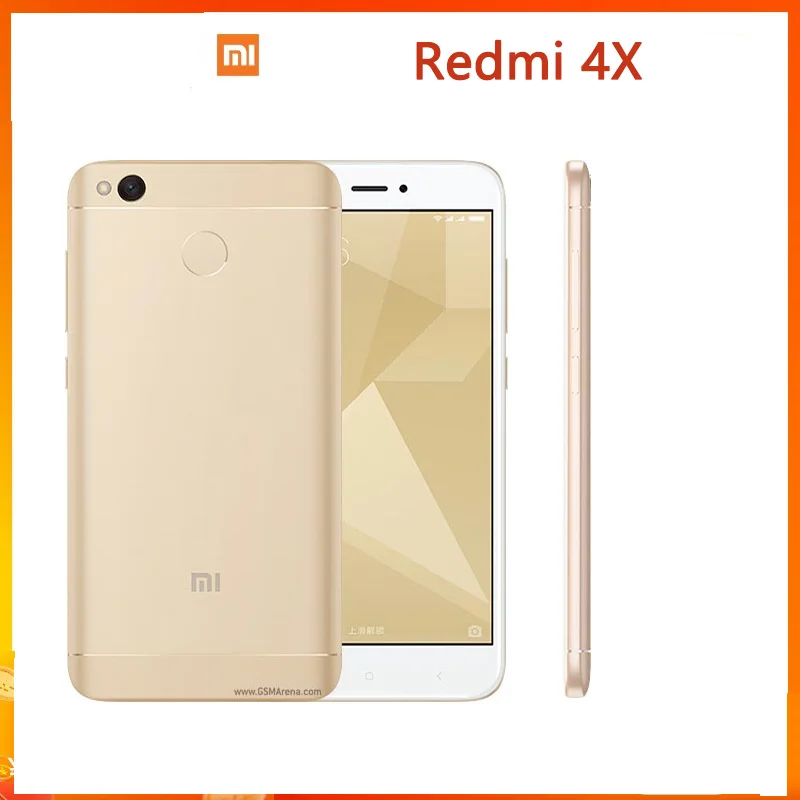 Смартфон Xiaomi Redmi 4X Googleplay, экран 5 дюймов, 4000 мАч, HD-экран, Snapdragon 435, задняя камера 13 МП