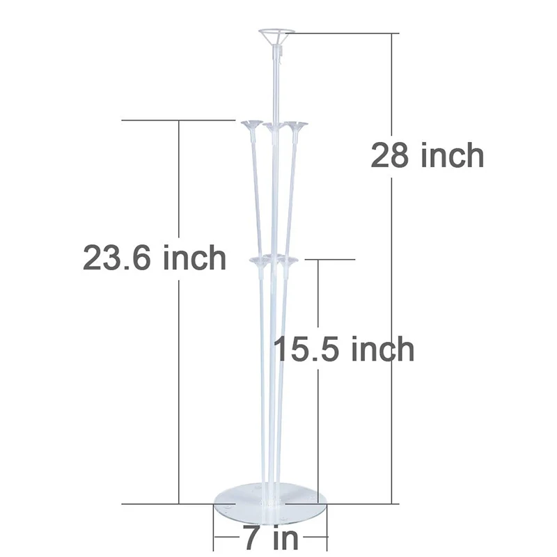 Многоразовый Настольный держатель для воздушных шаров прозрачный набор