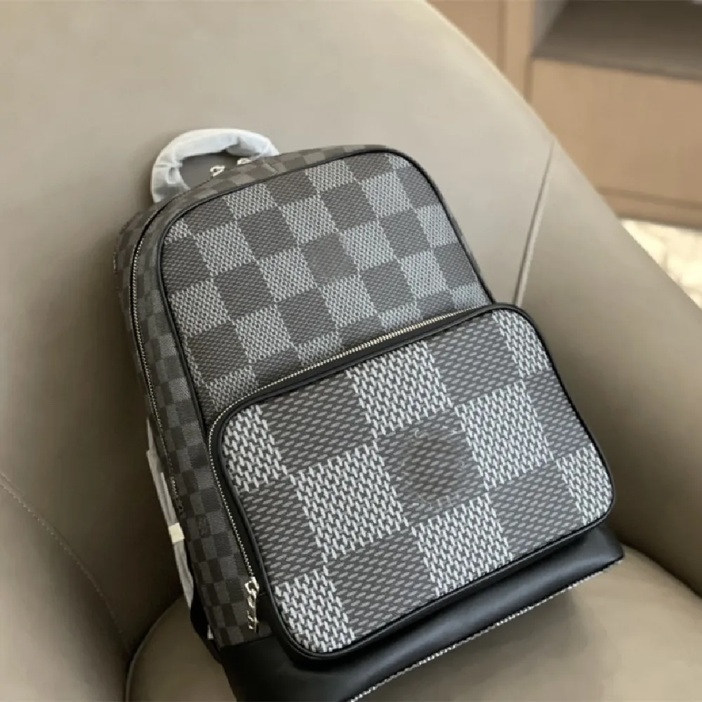 

Fashion classic leather outdoor travel student school bag backpack