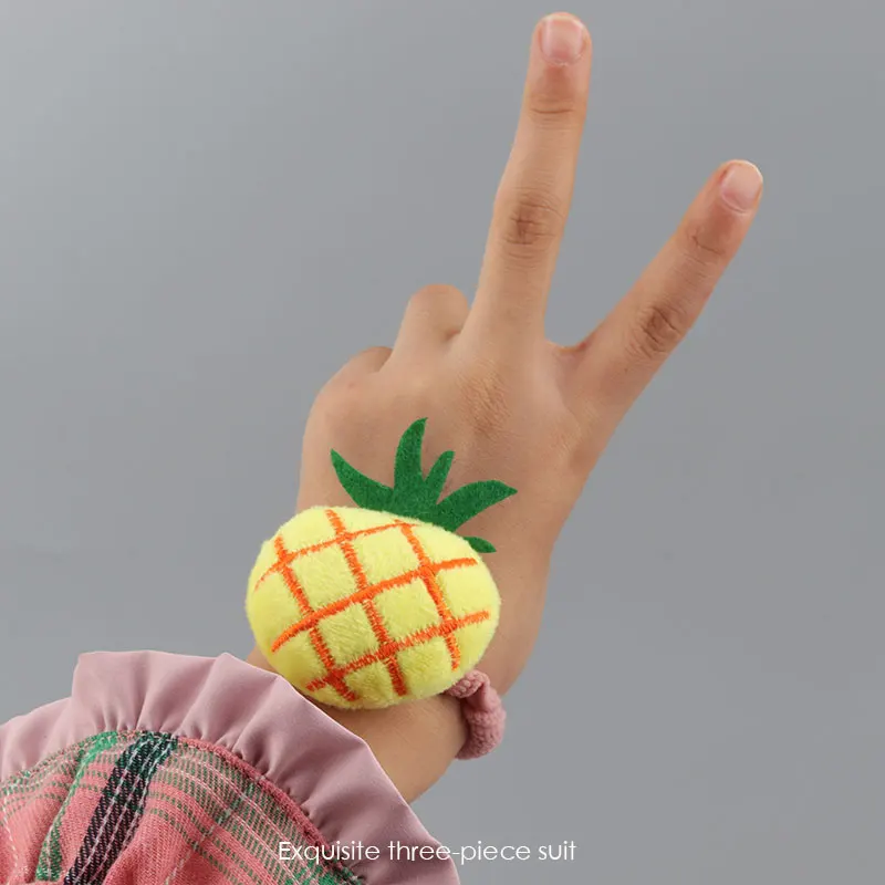 

3-piece Set Headband Hair Rope Hairpin Gift Box Girl Fruit Hair Accessories Cartoon Headdress Childrens Birthday Holiday Gifts