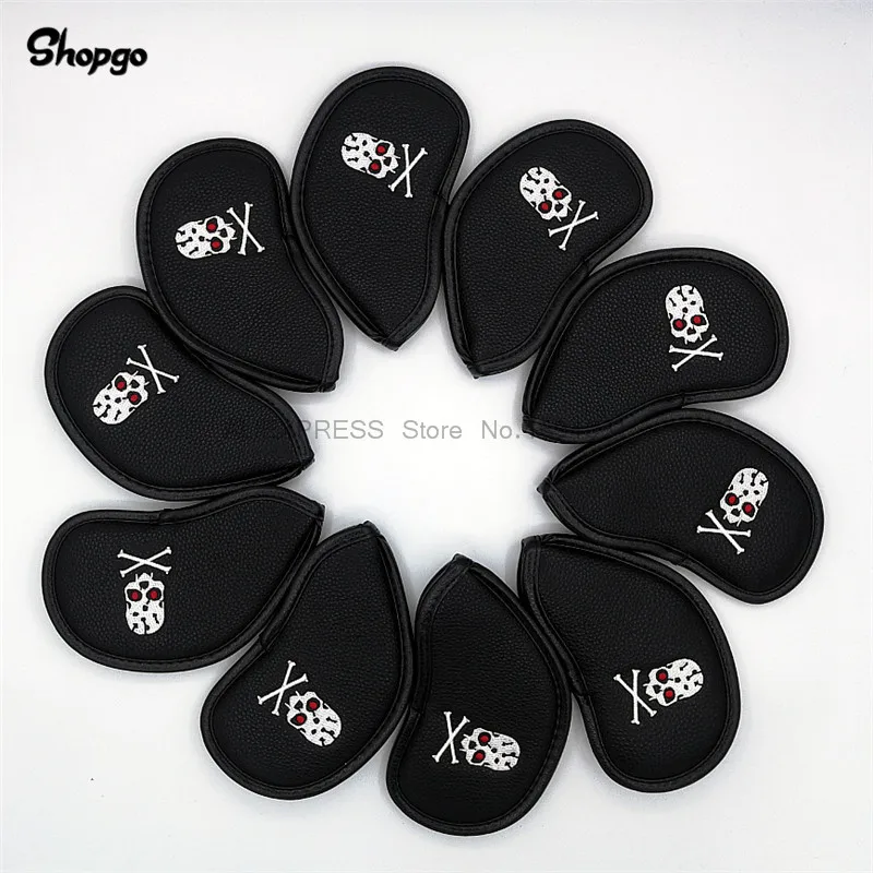 [2 цвета] чехол для гольфа с черепом из полиуретанового железа полный набор чехлов