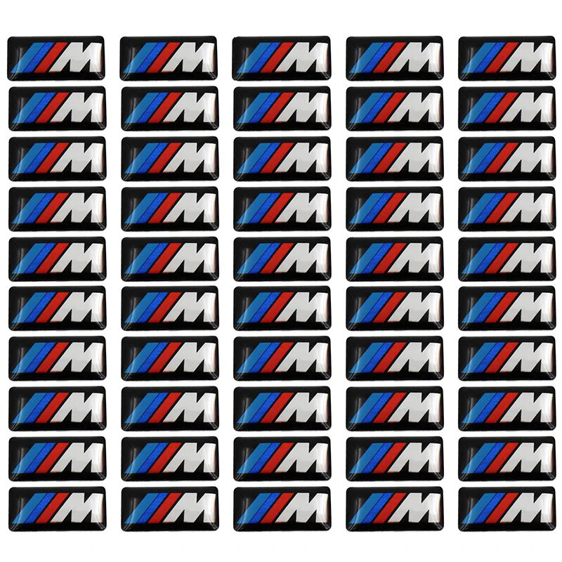50 шт. наклейка на руль автомобиля эпоксидная для bmw M X1 X3 X4 X5 X6 X7 e46 e90 f20 e60 e39 f10