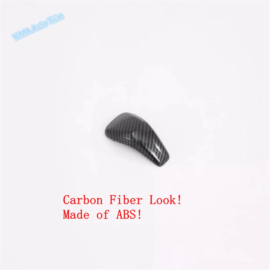Lapetus Auto Styling Gear Shift Head Knob Decoration Cover Trim Fit For Subaru Forester 2019 - 2022 ABS Carbon Fiber Look | Автомобили и