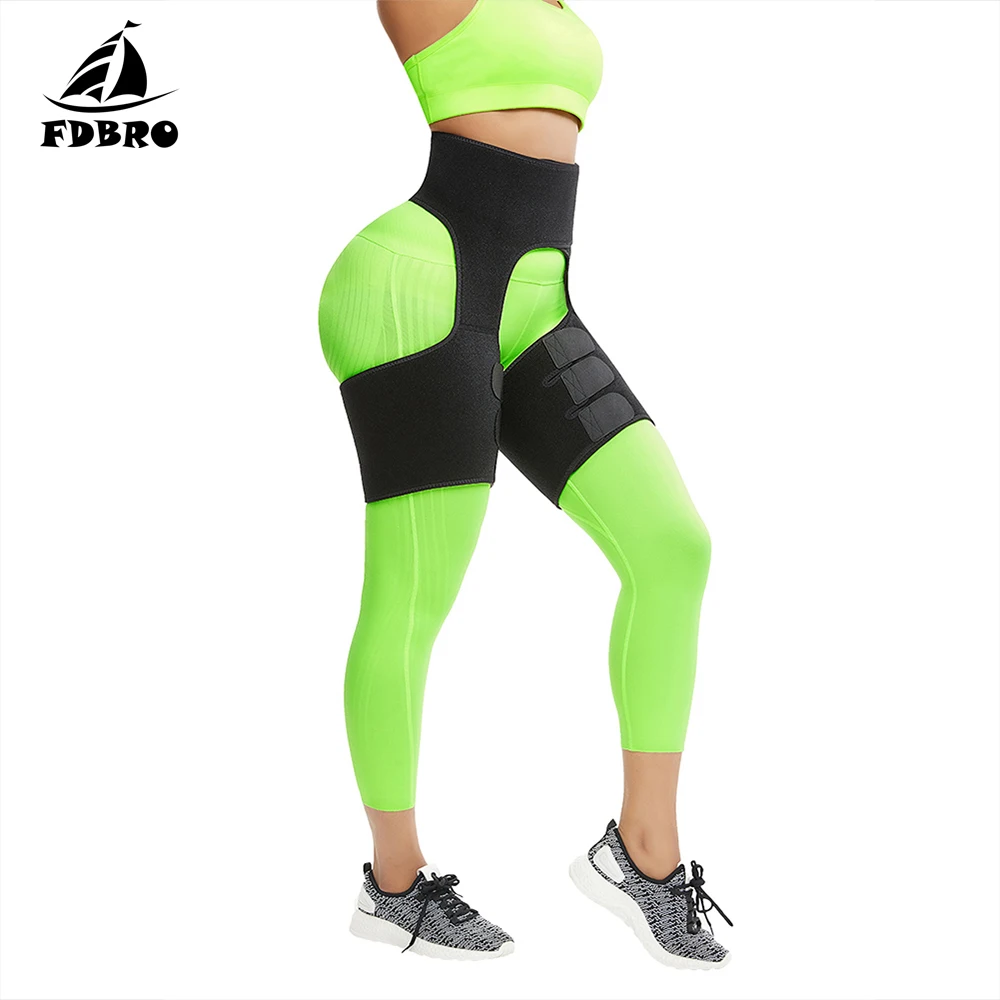 FDBRO пояс для ног прикрепляющий триммер бедер пота потеря веса неопреновый ремень