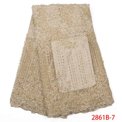 Черный никель Bridal Beads Lace Fabric Latest African Lace Fabric 3d Lace Embroidery French African Wedding Lace Fabric 2861b - Цвет: Черный никель