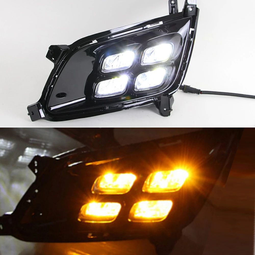 Автомобильный мигающий 1 комплект светодиодный DRL дневные ходовые огни дневной