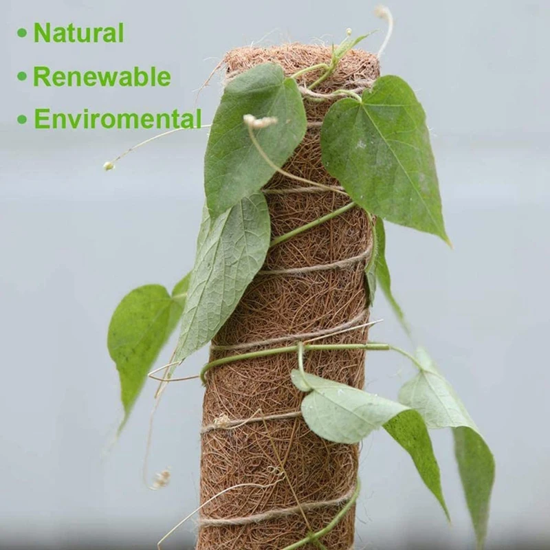 

5 Packs of 12-Inch Coconut Shell Totem Poles-Coconut Shell Moss Sticks, Suitable for Plant Support Expansion