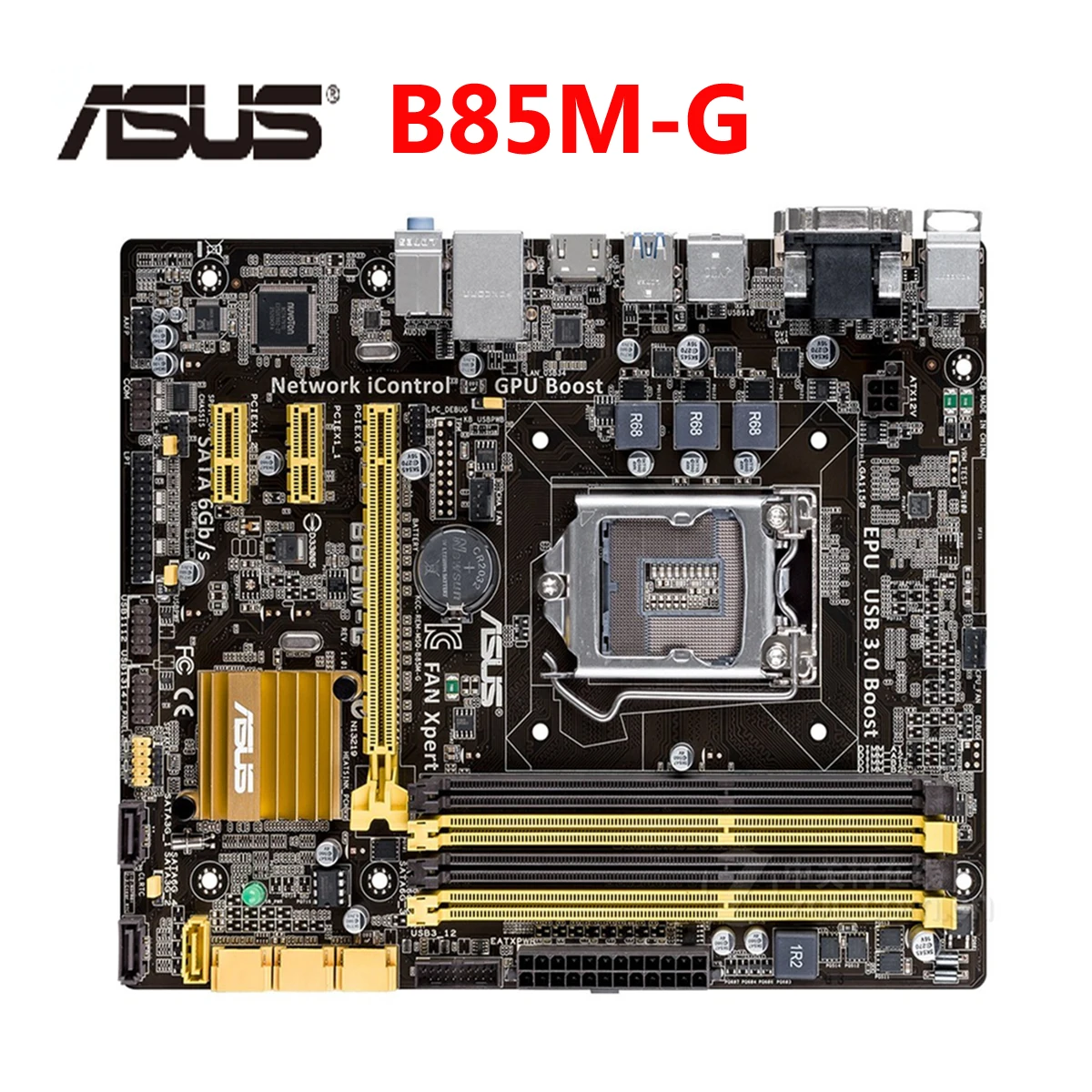 Материнская плата ASUS B85M G LGA 1150 системная DDR3 для Intel B85 32 Гб десктопная материнская