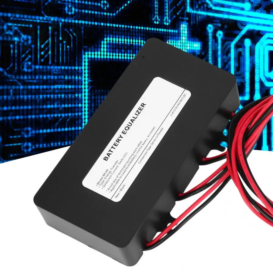 Эквалайзер батареи черный Солнечный Системы балансир с защита от обратной связи