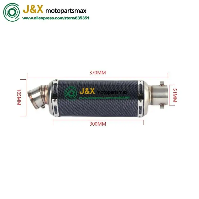 

Motorcycle Full Exhaust System Muffler contact Middle Link Pipe Slip On For Yamaha FZ8N FZ8 FZ800 2010 2011 2012 2013 2015