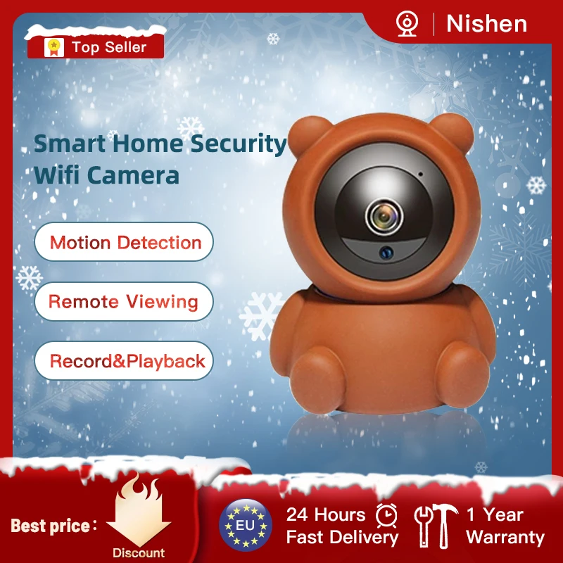Инфракрасная мини камера PTZ беспроводная IP BabyMonitor Wi Fi 1080P монитор для домашних