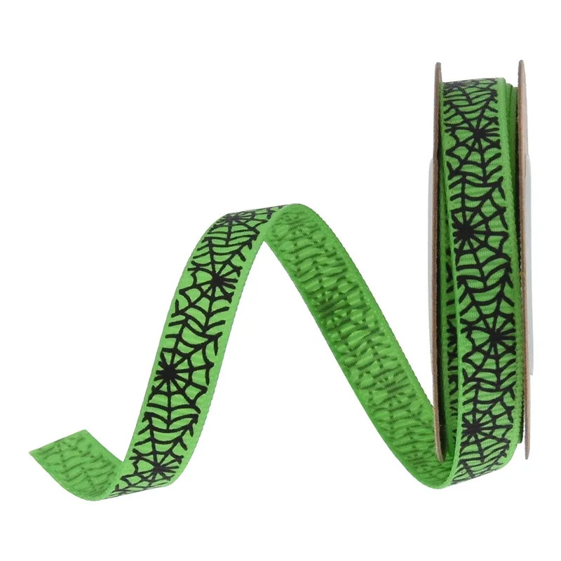 10 ярдов/рулон ленты с принтом тыквы паука призрака для вечерние НКИ на Хэллоуин