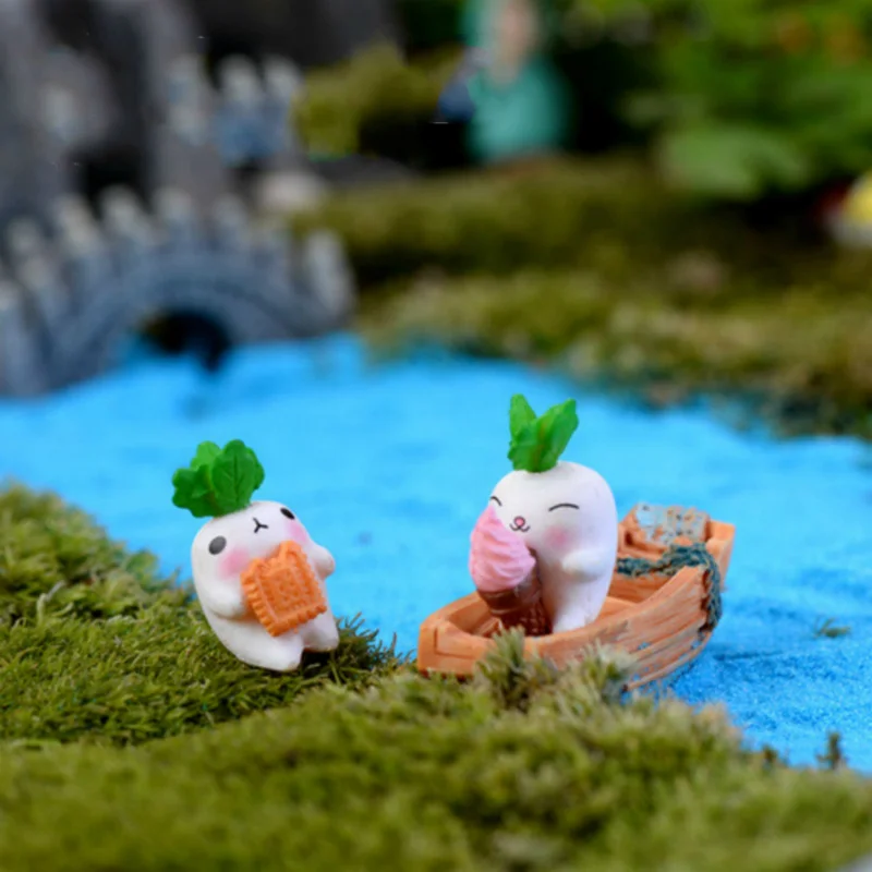 Fairy House Garden Miniatures Radish Doll Figurine Cake Desk Office Decor Home Decoration Accessories DIY Mini Micro Landscape | Дом и сад