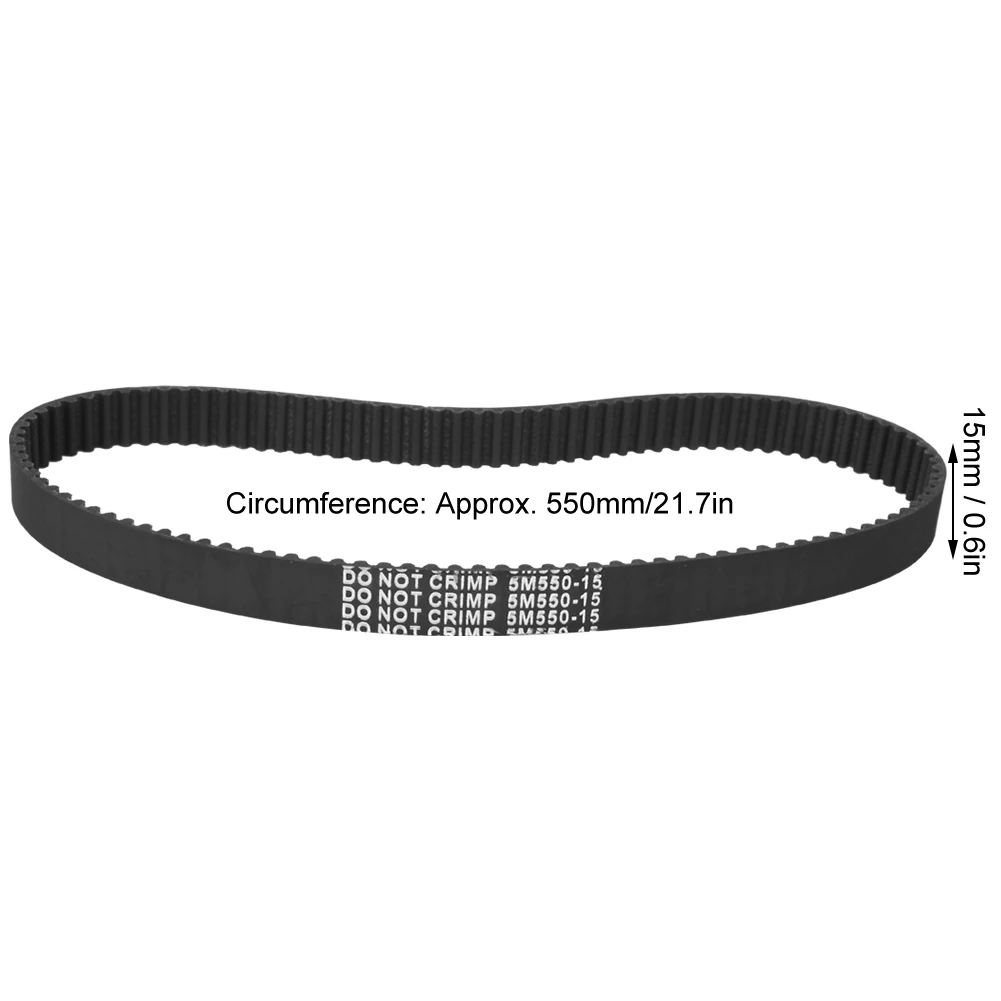 

5M-550-15 Wear-Resistant Non-Slip Rubber Timing Belt Replacement Accessory for Electric Scooter e-scooter parts