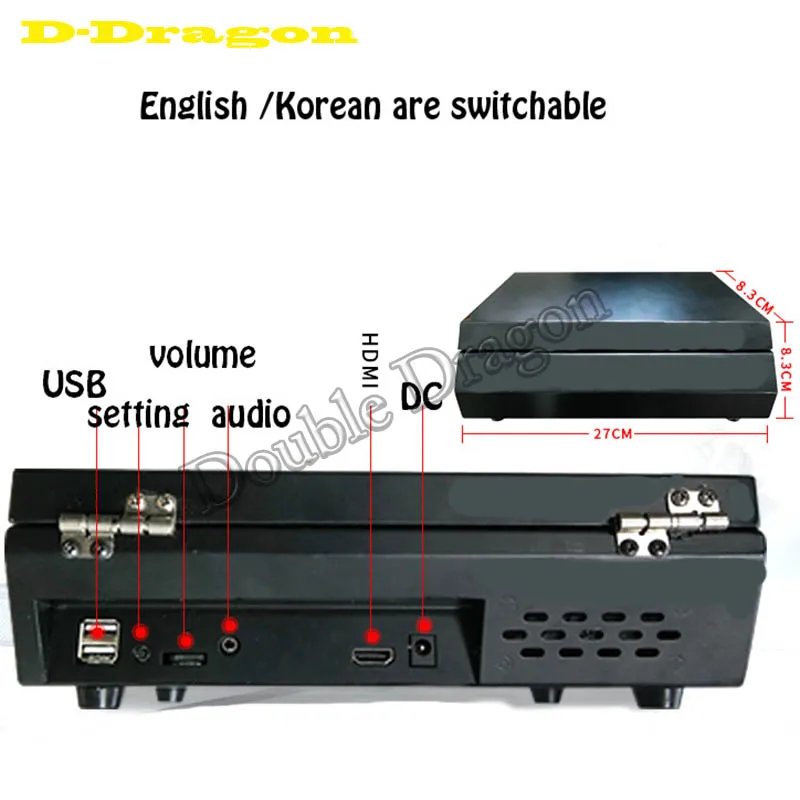 10-дюймовый Box 6S аркадный джойстик машина видео игровая консоль бартоп мультиигры