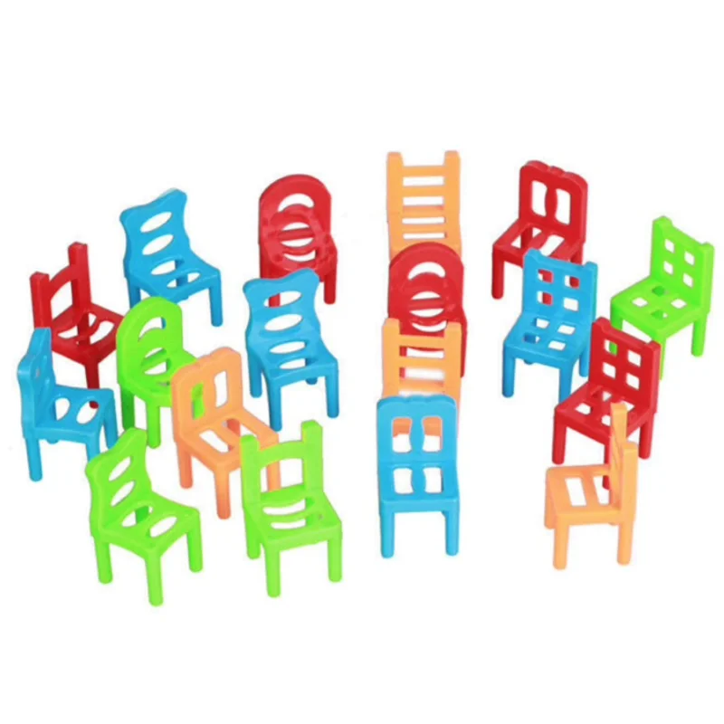 18 шт./компл. игрушка Баланс стулья игры родитель ребенок сбор интерактивные