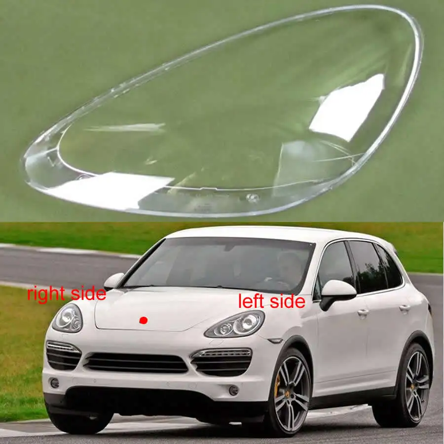 Для Porsche Cayenne 2010 2011 2012 2013 налобный фонарь оттенок фары прозрачная крышка абажур Стекло фары крышка