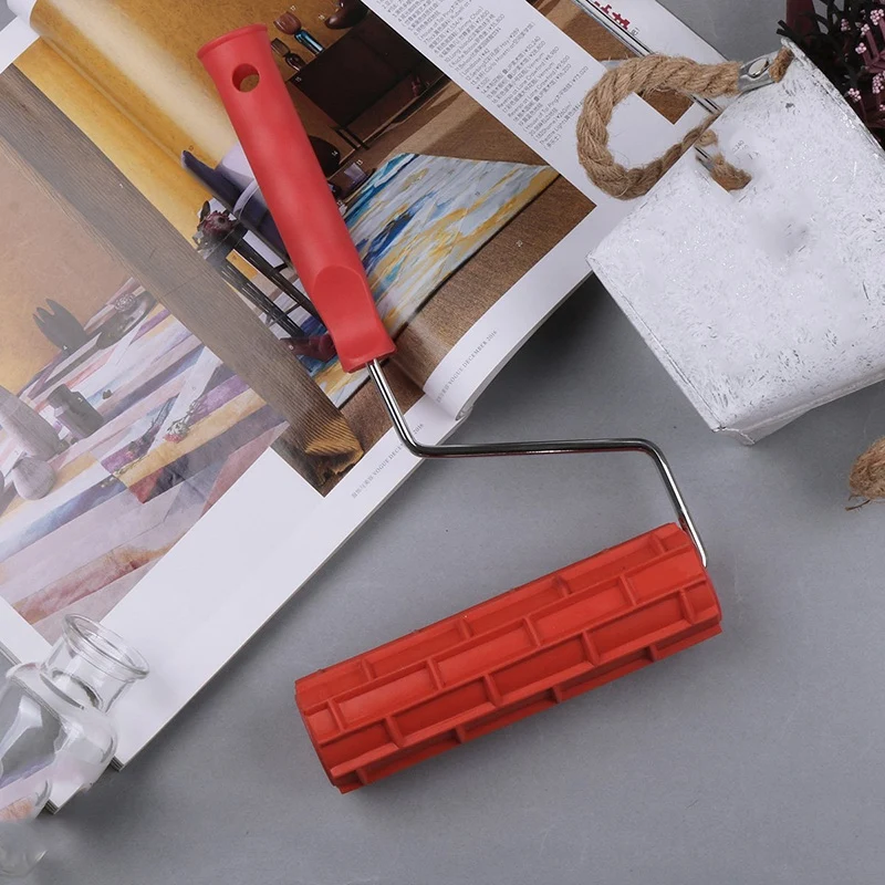 7 дюймов имитация кирпичного узора тиснение цилиндр краска для стен роликовые