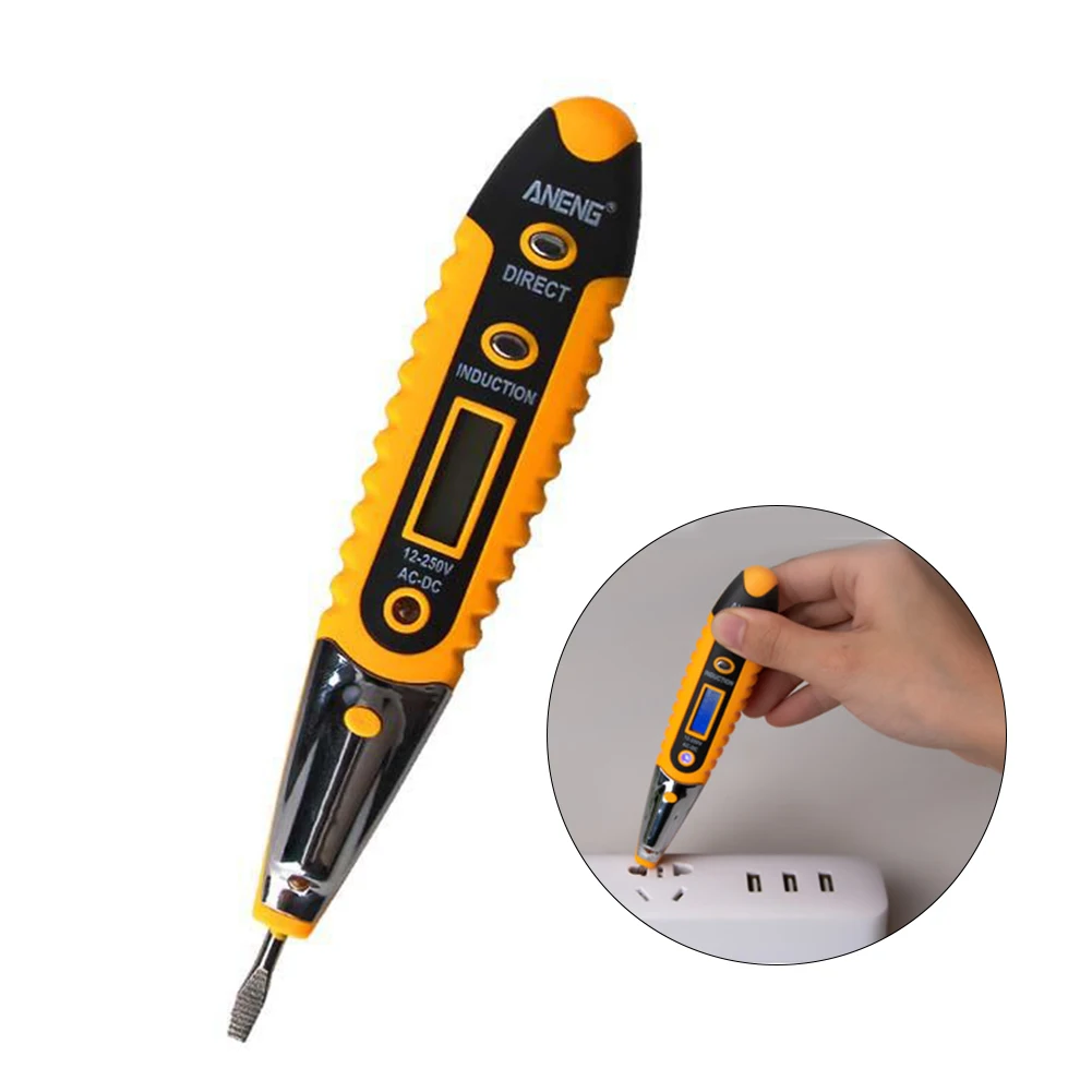 Цифровой тестовый карандаш постоянный и переменный ток 12 1000 В Бесконтактный