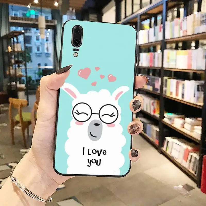 

Alpaca Phone Case For Huawei Y5 Y6 II Y7 Y9 PRIME 2018 2019 NOVA3E P20 PRO P10 Honor 10