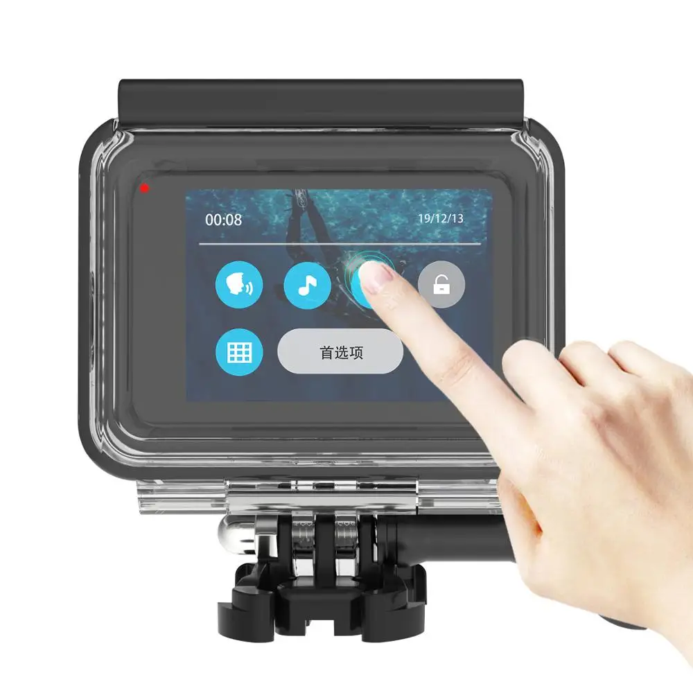 Водонепроницаемый чехол Hopcorner GoPro Hero 8 с сенсорным экраном защитный 60 м для