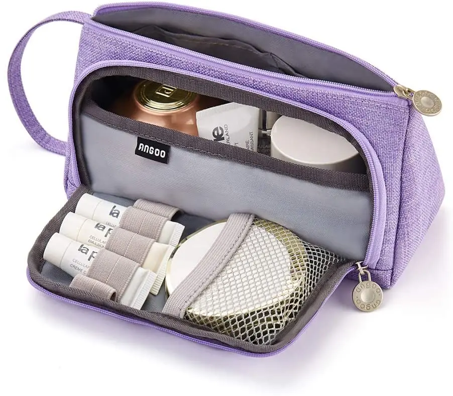 

Large Capacity Colored Canvas Storage Pouch Marker Pen Pencil Case Simple Stationery Bag Holder For Middle High School Office