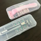 Для хранения бритвы Box, прозрачный пластиковый портативный дорожный Чехол для бритвы, высококачественные контейнеры для бритья